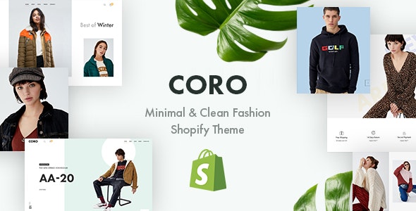 CORO – 轻型简约服饰商店网站模板Shopify主题