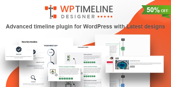 WP Timeline Designer Pro - WordPress 时间轴插件