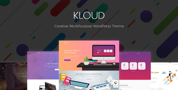 Kloud - 创意多功能网站模板WordPress主题