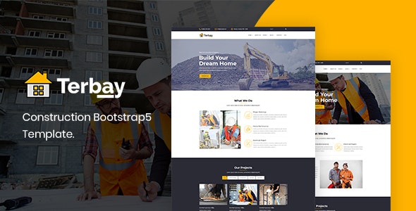 Terbay - Bootstrap5响应式建筑装修工程HTML5网站模板