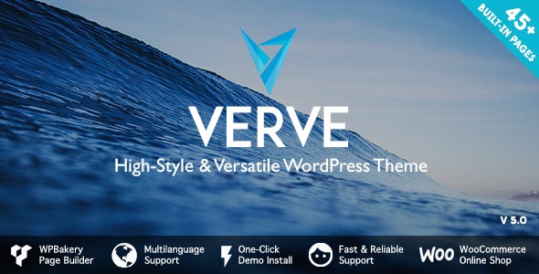 Verve - 高级多用途企业网站模板WordPress主题