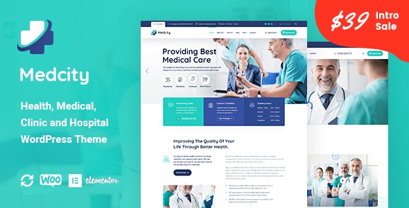 Medcity - Health & Medical WordPress Theme