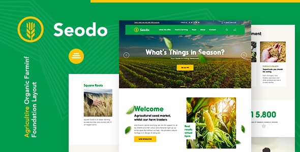 Seodo - 农业农场养殖农业基金会WordPress主题