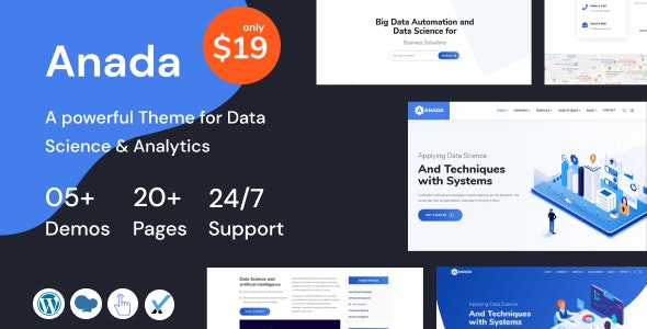 Anada - Data Science & Analytics Saas WordPress Theme