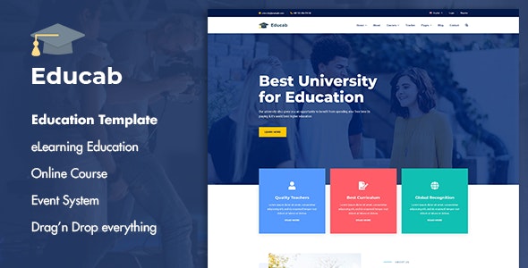 Educab - 教育机构大学培训教育网站Joomla模板