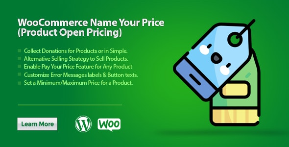 WooCommerce Name Your Price (Product Open Pricing) - 自定义定价插件
