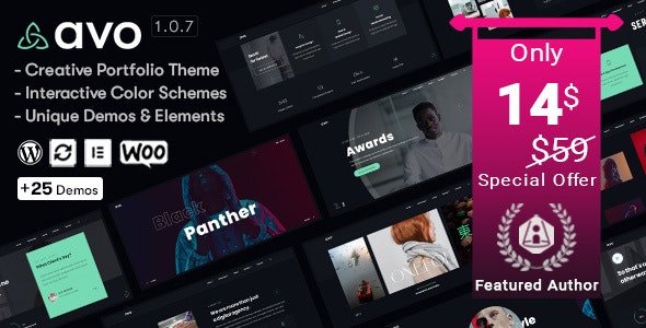 Avo - Creative Portfolio & Agency WordPress Theme