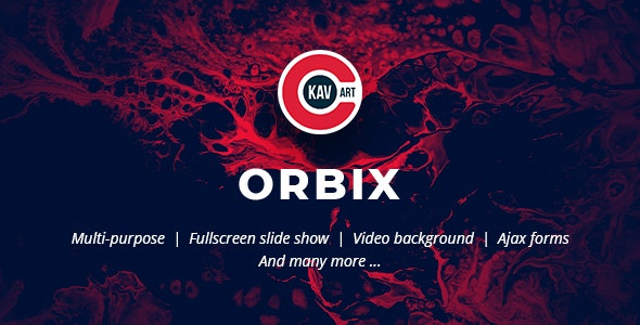Orbix - 创意多用途企业网站HTML5模板