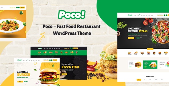 Poco - 快餐美食餐厅网站模板WordPress主题
