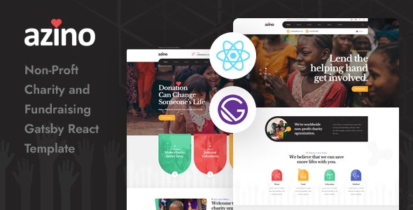 Azino - React 非营利慈善机构网站模板