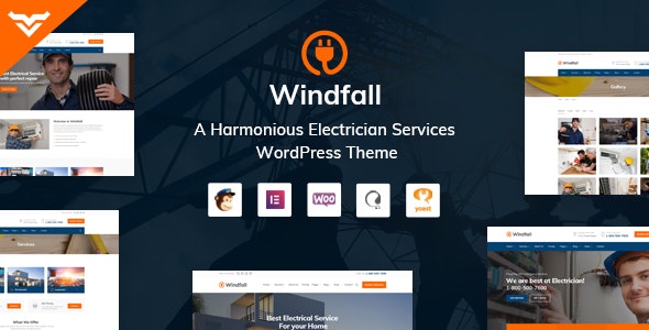 Windfall - 水暖电工家政维修服务WordPress主题