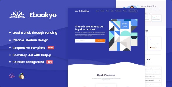 Ebookyo - Ebook电子书数字作品HTML着陆页模板