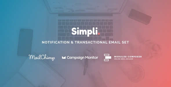  Simpli - Online Builder transaction notification email template