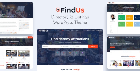 Findus - 本地商家目录网站模板WordPress主题