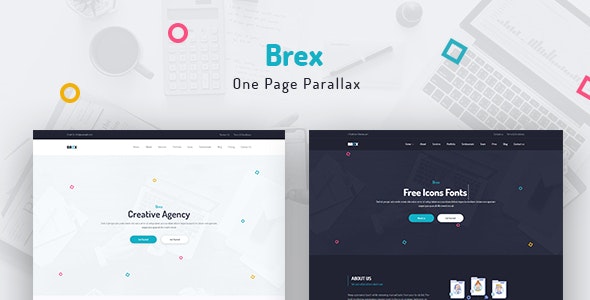 Brex - 单页时差简约网站HTML5模板