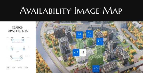 Availability Image Map - 交互式地图定位WordPress插件