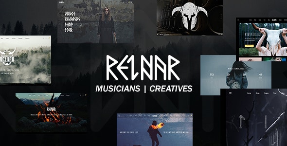 Reinar - 创意北欧音乐制作演唱会WordPress主题
