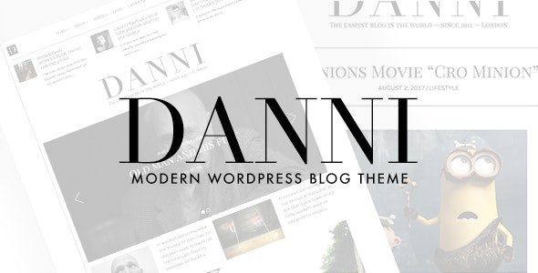 Danni - 极简主义新闻资讯WordPress博客主题