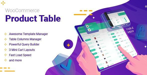 WooCommerce Product Table - 产品选项卡插件