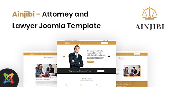 Ainjibi – 法律咨询律师事务所网站Joomla模板