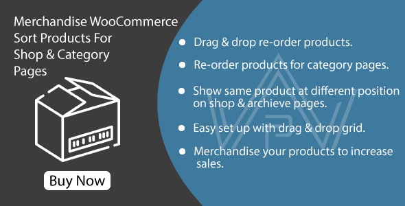 Merchandise WooCommerce - 分类页面产品重新排序插件