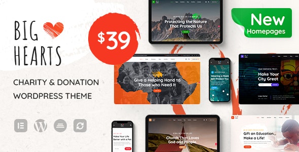 BigHearts - Charity & Donation WordPress Theme