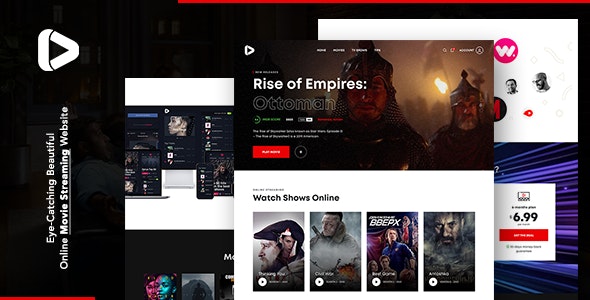  Digiflex - HTML template for online movie video website