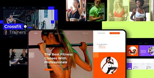 Cora - 自适应健身体育瑜伽俱乐部网站HTML模板