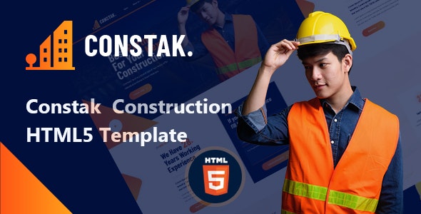 Constak – 建筑工程设计施工网站HTML5模板
