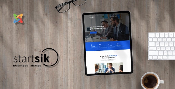 Startsik - 商业企业专业咨询网站Joomla模板