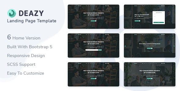  Deazy - Bootstrap 5 Responsive Landing Page Website Template
