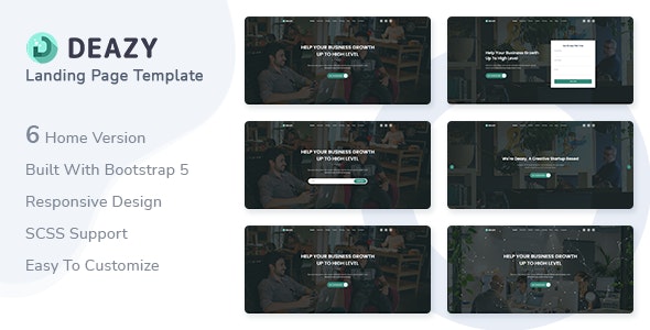 Deazy - Bootstrap 5 响应式着陆页网站模板
