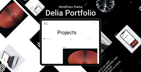 Delia - 自由职业者个人作品展示网站WordPress主题