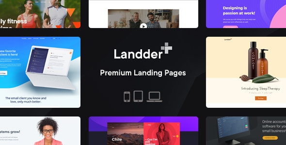 Landder – 潜在客户生成登陆页面HTML模板