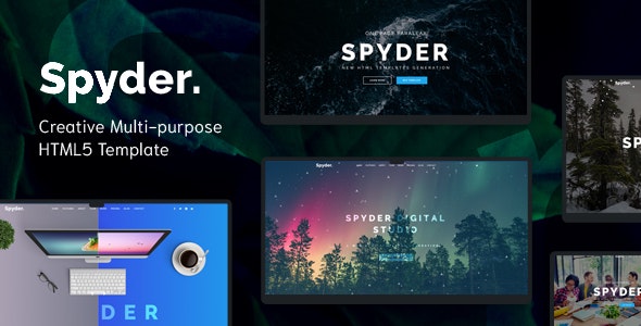 Spyder - 创意多用途单页 HTML 网站模板