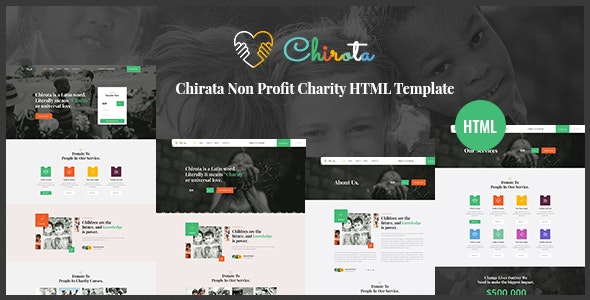 Chirota - 非营利慈善公益机构HTML模板