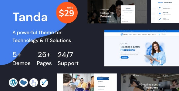 Tanda - Technology and IT Solutions WordPress Theme