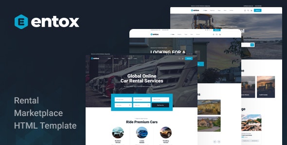 Entox - 租赁市场设备租赁中介 HTML 网站模板