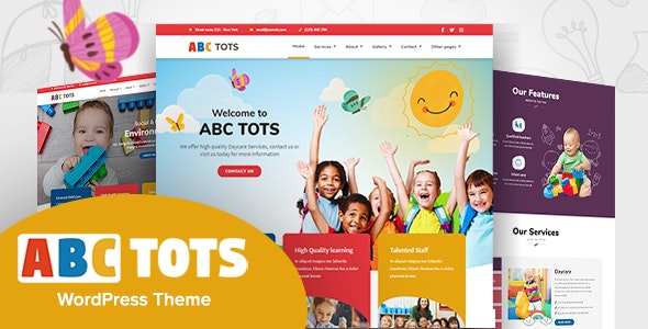 Abc Tots - 幼儿园早教机构教育学校WordPress主题