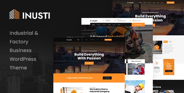 Inusti – 建筑工程施工机械网站WordPress模板
