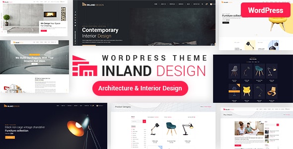  Inland - WordPress template of architectural engineering interior decoration design website