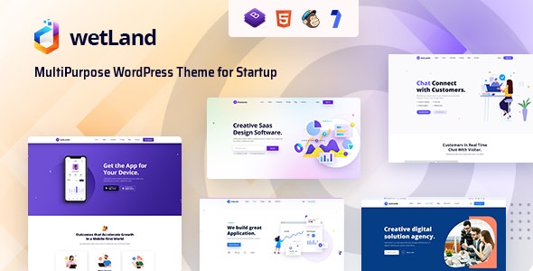 Wetland - MultiPurpose WordPress Theme for Startup