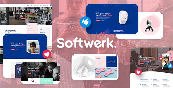 Softwerk - Software & SaaS 软件信息技术网站WordPress模板