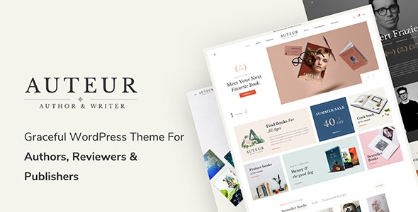  Auteur – WordPress theme of author publishing house book printing website