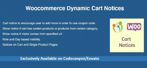 Woocommerce Dynamic Cart Notices - 购物车动态信息插件