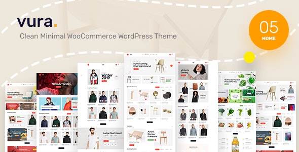 Vura - 简约小型电子商务网店WooCommerce网站模板