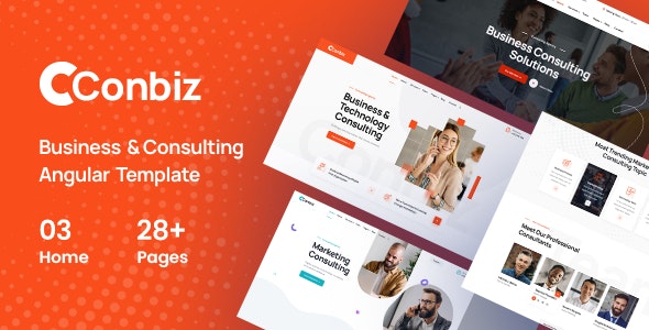 Conbiz - 企业商务咨询服务网站HTML5模板
