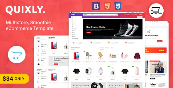  Quixly - Multi industry online store Opencart template