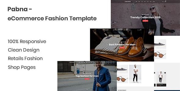 Pabna - 时尚服饰响应式eCommerce网站模板