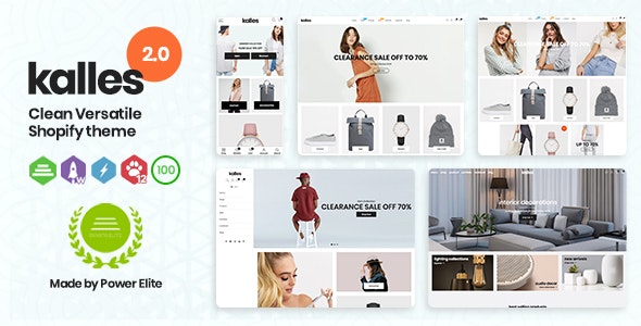  Kalles - Clean and Simple General Responsive Shopify Store Theme